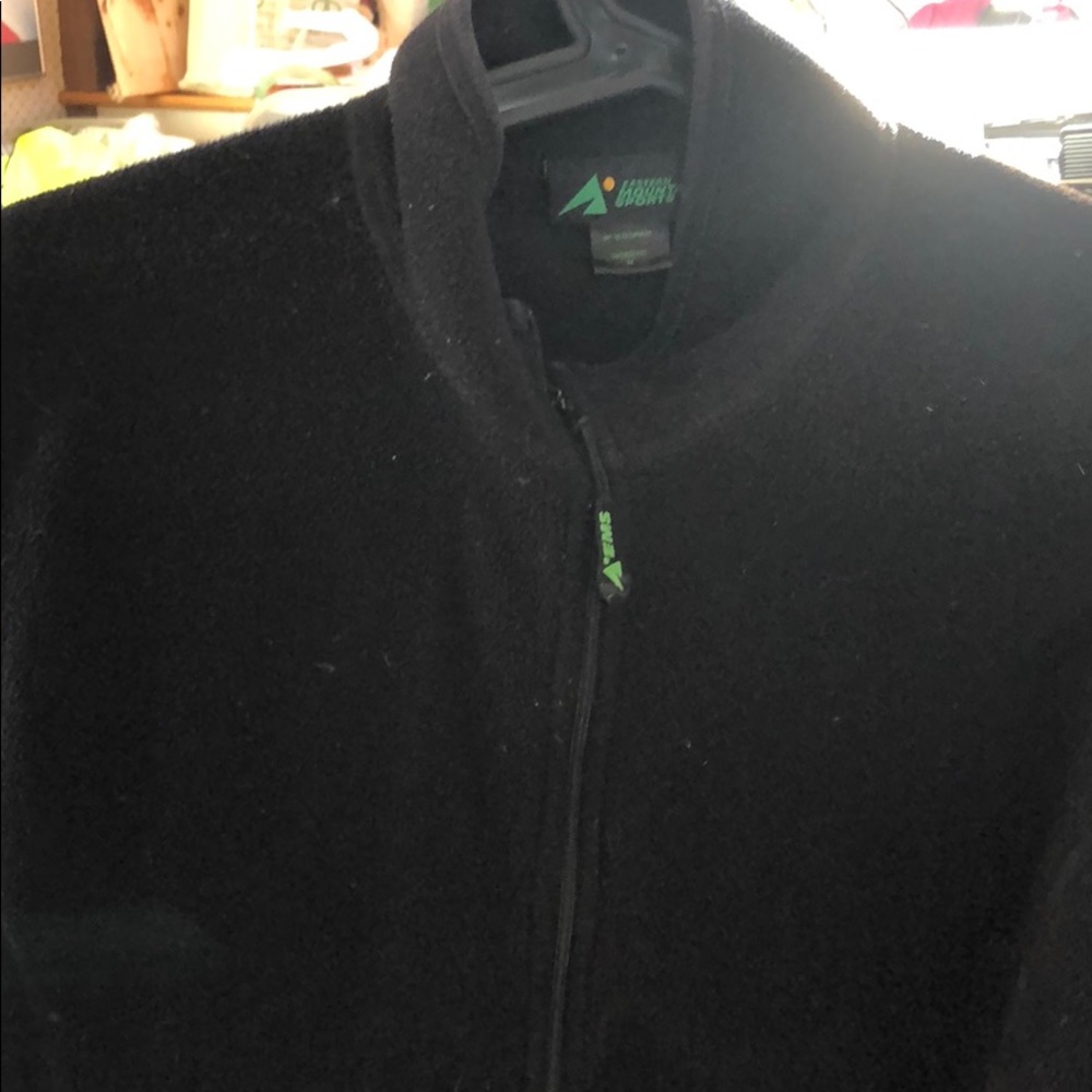 EMS black fleece vest